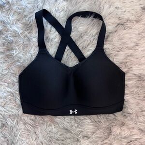 Under Armour Women's Crossback Black Sports Bra
